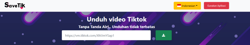 Cara Download Video TikTok Di Situs SaveTik