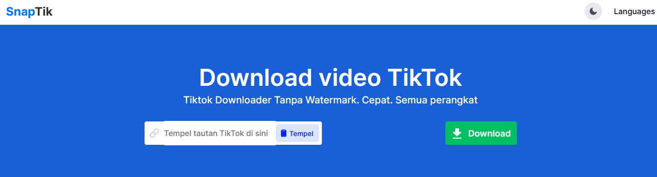 Cara Download Video TikTok dengan Snaptik.App