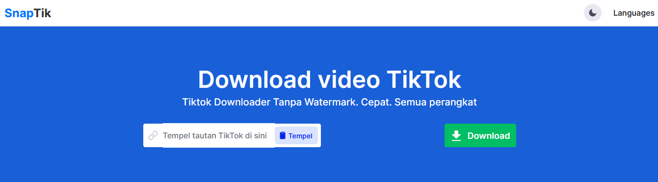 Cara Download Video Tiktok Kualitas HD Tanpa Watermark (Menggunakan SitusWeb)