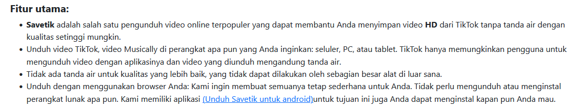 Kelebihan Yang Ada Di Situs SaveTik