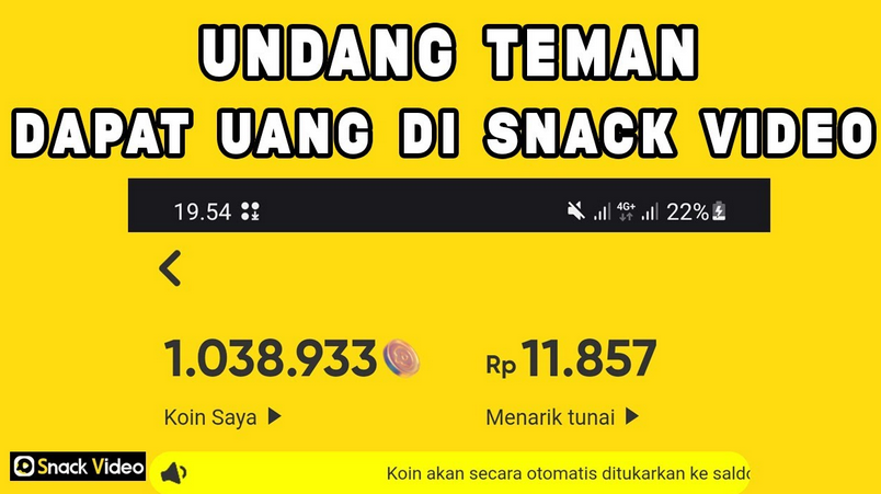 Menonton Video Dapat Uang Di Snack Video